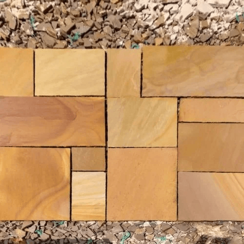 Buff Natural Sandstone Paving