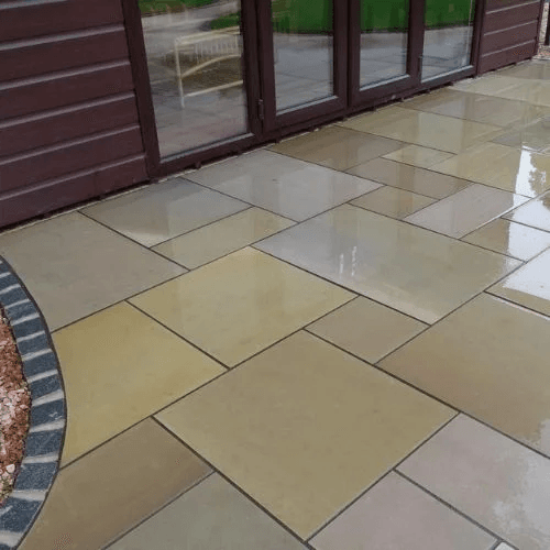 Raj Green Honed Sandstone Paving