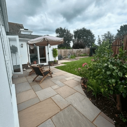 Raj Green Natural Sandstone Paving