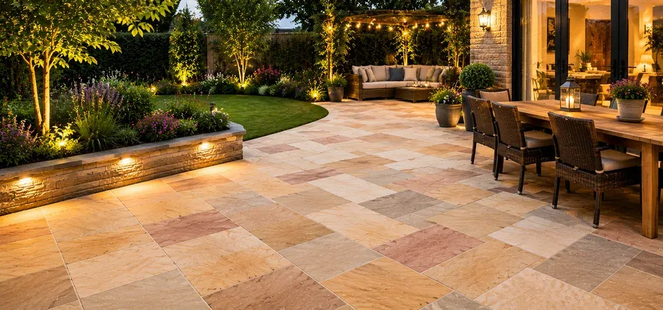 Revamp Your Outdoor Space with Indian Sandstone Slabs